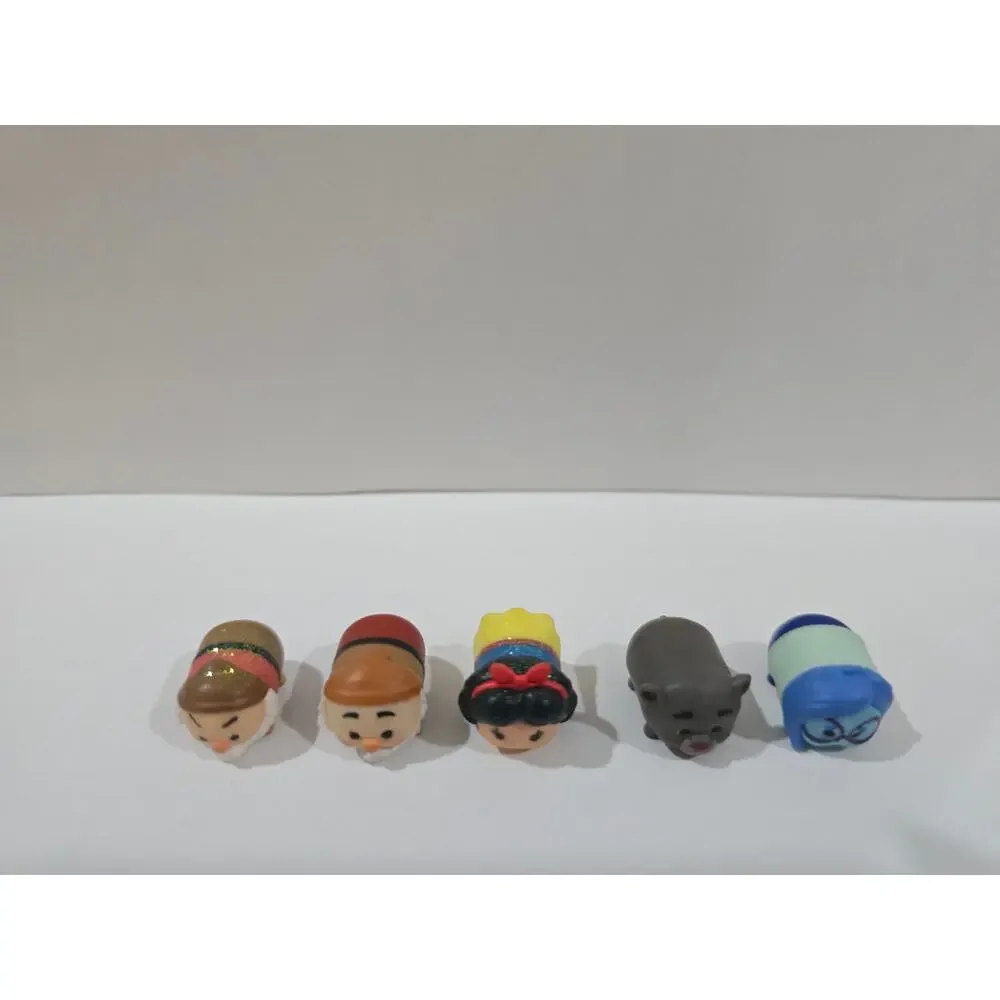 Mini Disney Tsum Tsum Snow White Grumpy Bashful Baloo Sadness Vinyl Set 5